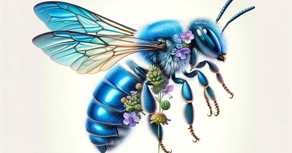 Blue bee Symbolism & Meaning