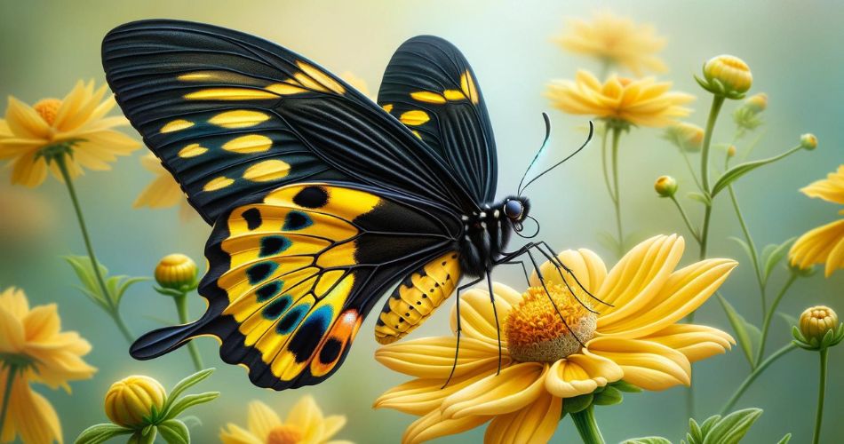 black and yellow butterfly Symbolism & Meaning